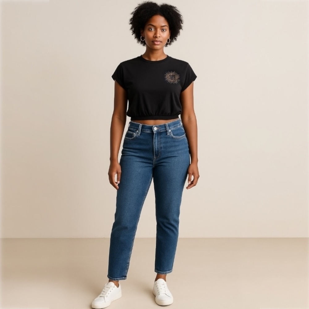 Old Navy “Rise Above” Crop Tee – Size Medium | Empowered | Casual | Everyday